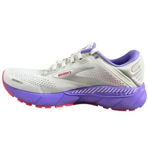 Brooks Sneaker Women 9B Med Adrenaline GTS 22 White Purple Running Walking Gym